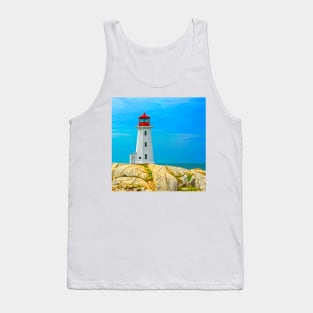 The Solitude of a Lighthouse, Peggy's Cove Tank Top